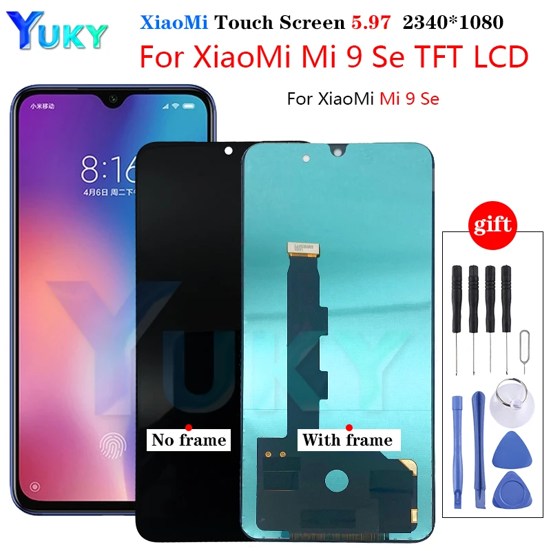 

For Xiaomi MI 9 SE Mi9 Se TFT LCD Display Screen With Frame+Touch Screen Digitizer Replacement For MI 9Se Touch Screen