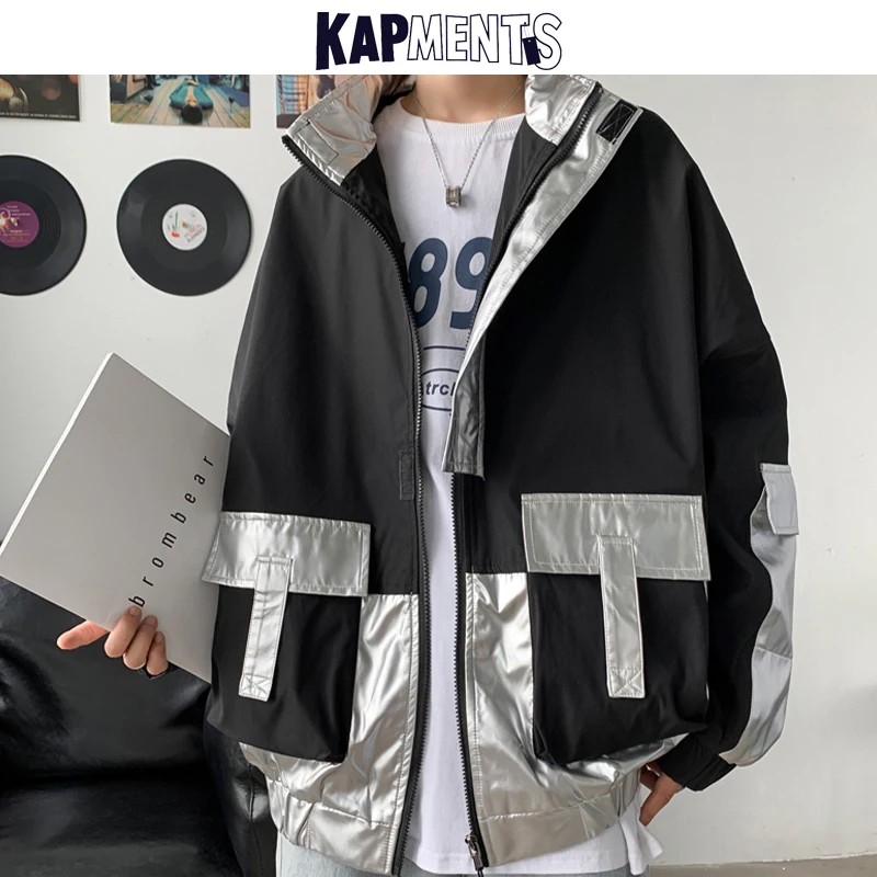 KAPMENTS Men Kpop Patchwork Pockets Windbreaker 2022 Mens Streetwear Reflective Flight Jacket Male Korean Hip Hop Bomber Jackets
KAPMENTS Men Kpop Patchwork Pockets Windbreaker 2022 Mens Streetwear Reflective Flight Jacket Male Korean Hip Hop Bomber Jackets