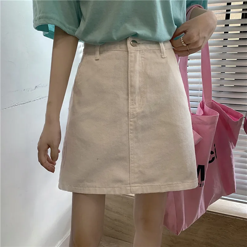 Summer New 2021 Chic Skirts Thin Versatile Casual Korean Women's High Waist A-Line Denim Skirt Jeans Comfortabe Knitted Fabric
Summer New 2021 Chic Skirts Thin Versatile Casual Korean Women's High Waist A-Line Denim Skirt Jeans Comfortabe Knitted Fabric