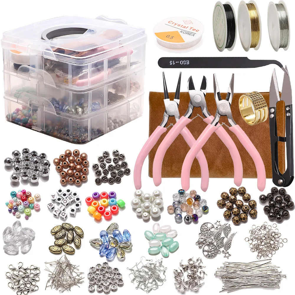 Jewelry Making Kit, Jewelry Making Supplies Includes Jewelry Beads,Charms, Findings, Beads Wire for Bracelet, Necklace, Earrings
Jewelry Making Kit, Jewelry Making Supplies Includes Jewelry Beads,Charms, Findings, Beads Wire for Bracelet, Necklace, Earrings