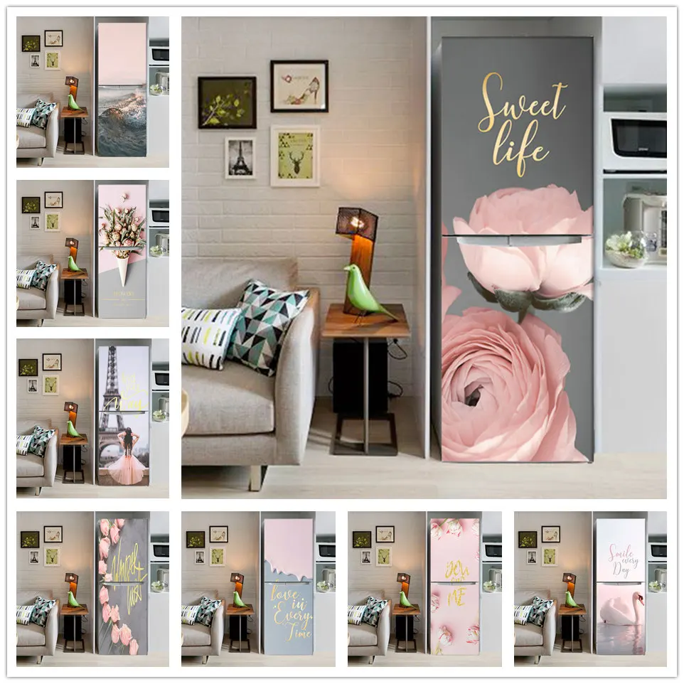 Pink Rose Flower PVC Fridge Door Cover Sticker Waterproof Peel & Stick DIY Wallpaper Wall Decoration Poster Home Decor Art Mural
Pink Rose Flower PVC Fridge Door Cover Sticker Waterproof Peel & Stick DIY Wallpaper Wall Decoration Poster Home Decor Art Mural