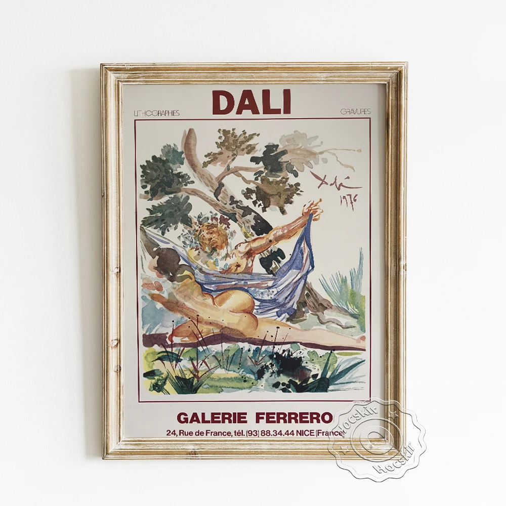 Salvador Dali Exhibition Museum Poster, Les Amants - Infidele Epouse de Menelas Canvas Painting, Vintage Galerie Ferrero Decor
Salvador Dali Exhibition Museum Poster, Les Amants - Infidele Epouse de Menelas Canvas Painting, Vintage Galerie Ferrero Decor