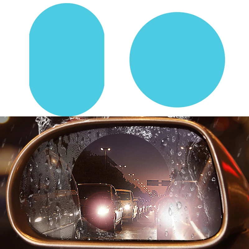 Фото 2 шт./компл. непромокаемый автомобильный пленка на зеркало заднего вида Стикеры