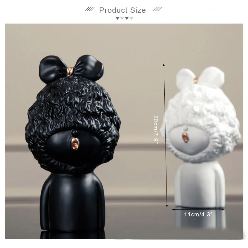 Europe Doll Resin Ornaments Abstract Statues Resin Girl Figurines Home Decor Accessories Nordic People Miniature Ornaments Gifts
Europe Doll Resin Ornaments Abstract Statues Resin Girl Figurines Home Decor Accessories Nordic People Miniature Ornaments Gifts