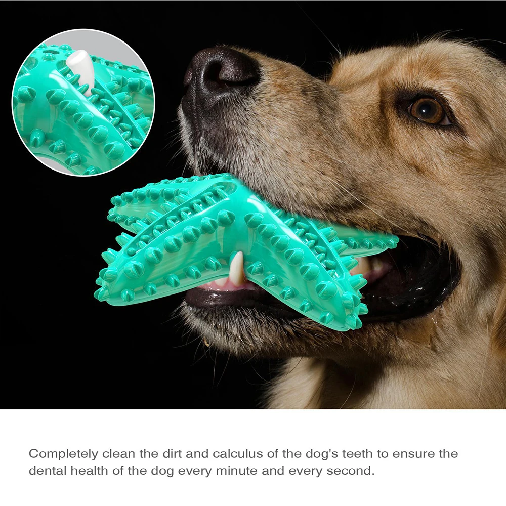 Dogs Toy Teeth Cleaning Squeak Starfish Shape Molar Stick Leakage Food Nontoxic Dog Toothbrush Durable IQ Treat Pet Supplies
Dogs Toy Teeth Cleaning Squeak Starfish Shape Molar Stick Leakage Food Nontoxic Dog Toothbrush Durable IQ Treat Pet Supplies