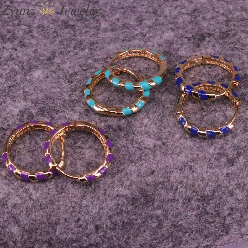 4 Pairs, New Design Copper Trendy Round Brincos Geometric Enamel Gold Color Circle Hoop Earrings for Women Gift Party Jewelry
4 Pairs, New Design Copper Trendy Round Brincos Geometric Enamel Gold Color Circle Hoop Earrings for Women Gift Party Jewelry