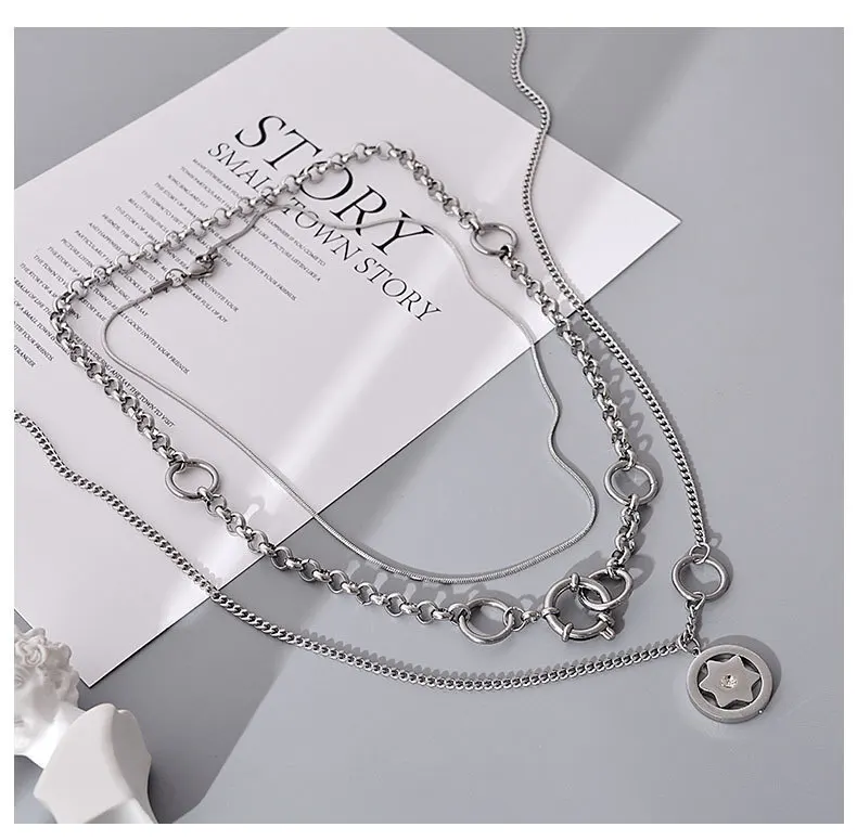 HANGZHI 2020 New 3/PCS Vintage Engraving Head Knight Pendant Multi-Layered Wear Necklace For Women Girls Men Party Jewelry Gifts
HANGZHI 2020 New 3/PCS Vintage Engraving Head Knight Pendant Multi-Layered Wear Necklace For Women Girls Men Party Jewelry Gifts