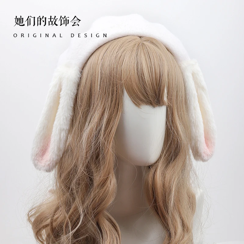 Plush Rabbit Ears Beret Women Japanese Original Lolita Young Girl Cute Painter Hat Winter Keep Warm Dome Hats Kawaii Beanie
Plush Rabbit Ears Beret Women Japanese Original Lolita Young Girl Cute Painter Hat Winter Keep Warm Dome Hats Kawaii Beanie