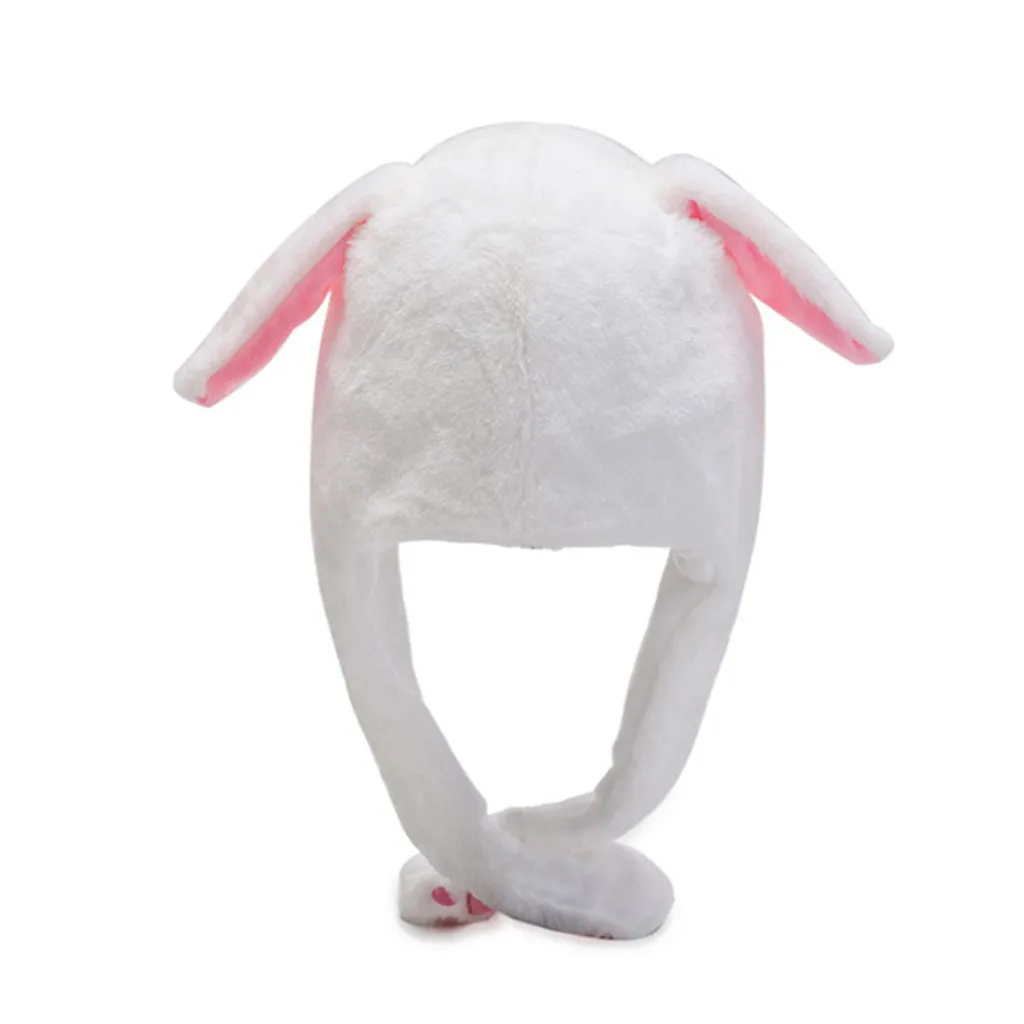 JAYCOSIN Hat Fashion casual Cute Winter Men And Women rabbit Plush Embroidery Rabbit Ear Wrap Warm Cap Outdoor #45 | Аксессуары для