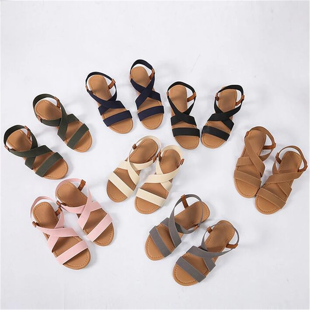 Women's Sandals Spring Summer Ladies Shoes Low Heel Anti Skidding Beach Shoes Peep-toe Casual Walking Flat Sandalias Female
Women's Sandals Spring Summer Ladies Shoes Low Heel Anti Skidding Beach Shoes Peep-toe Casual Walking Flat Sandalias Female