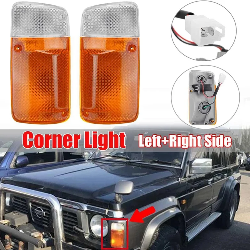 Corner Light Indicator Signal Lamp Replace for Nissan Patrol GQ Y60 1987-1994
Corner Light Indicator Signal Lamp Replace for Nissan Patrol GQ Y60 1987-1994
