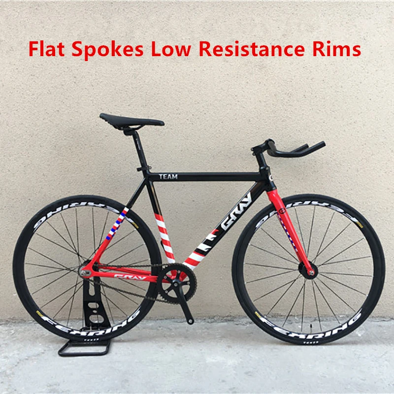 GRAY Fixed Gear Bicycle TEAM Aluminum Alloy Frame Flat Spokes Wheels Muscle Single Speed Bike One-piece Molding Magnesium Rims
GRAY Fixed Gear Bicycle TEAM Aluminum Alloy Frame Flat Spokes Wheels Muscle Single Speed Bike One-piece Molding Magnesium Rims