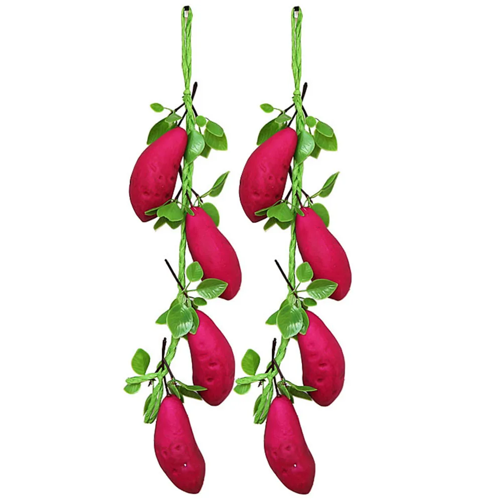 2PCS Artificial Foam Vegetables Plant Artificial Sweet Potato String Fake Vegetables Hanging Hotel Home Garden Decor
2PCS Artificial Foam Vegetables Plant Artificial Sweet Potato String Fake Vegetables Hanging Hotel Home Garden Decor