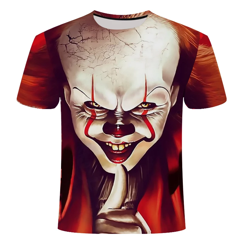 Horror Movie It Penny Wise Clown Joker 3D Print Tshirt Men/Women Hip Hop Streetwear Tee T shirt 90s Boys Cool Clothes Man Tops
Horror Movie It Penny Wise Clown Joker 3D Print Tshirt Men/Women Hip Hop Streetwear Tee T shirt 90s Boys Cool Clothes Man Tops