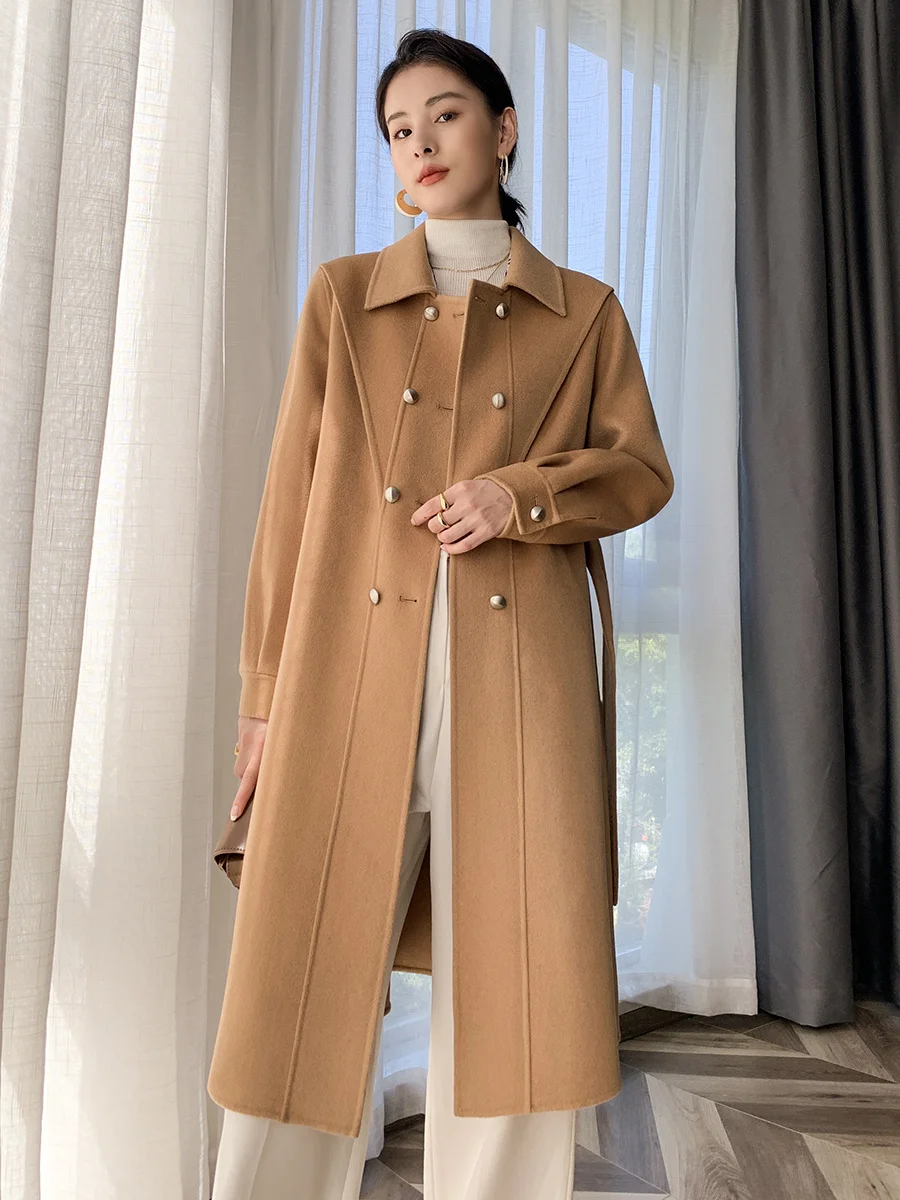 100% wool coat For women Autumn New arrival Double-sided cashmere Alpaka coat Winter women Long wool coat
100% wool coat For women Autumn New arrival Double-sided cashmere Alpaka coat Winter women Long wool coat