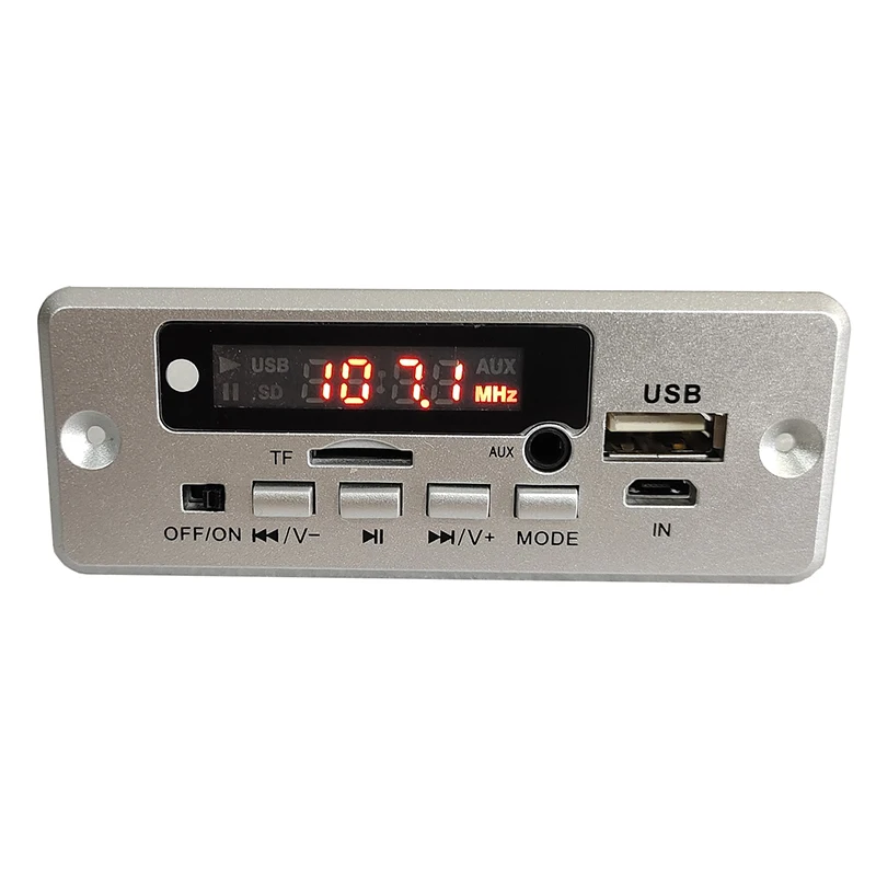 Модуль отображения радио 12 В 2 Х5 Вт MP3 с усилителем мощности плата декодирования