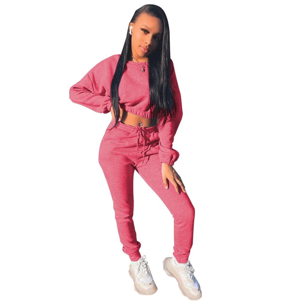 Women tracksuit suit 2 pieces sets crop top sweatshirt pants sweat suits Sport Casual Winter Clothes Two Piece Outfits
Women tracksuit suit 2 pieces sets crop top sweatshirt pants sweat suits Sport Casual Winter Clothes Two Piece Outfits