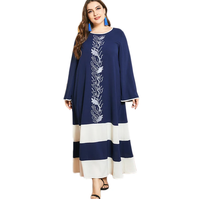 Plus Size Abaya Muslim Patchwork Kaftan Long Dress Women Arab Maxi Robe Embroidery Ethnic Vintage Middle East Spring Autumn New
Plus Size Abaya Muslim Patchwork Kaftan Long Dress Women Arab Maxi Robe Embroidery Ethnic Vintage Middle East Spring Autumn New