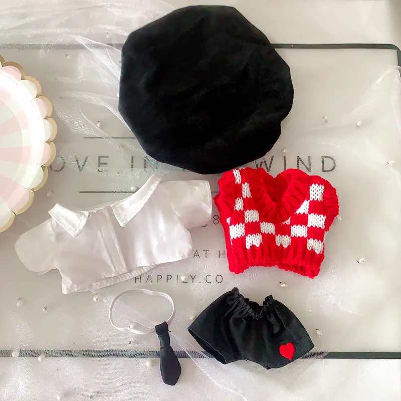 20cm baby dress check vest waistcoat lace shirt with 20cm baby dress exo doll clothes suit hat+shirt+sweater+pant+tie
20cm baby dress check vest waistcoat lace shirt with 20cm baby dress exo doll clothes suit hat+shirt+sweater+pant+tie