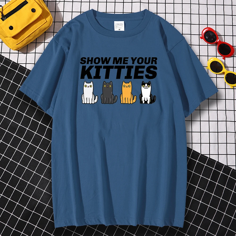 Футболка мужская с принтом «Show Me Your Kitties», креативный топ с круглым вырезом для путешествий, смешная рубашка с длинными рукавами
Футболка мужская с принтом «Show Me Your Kitties», креативный топ с круглым вырезом для путешествий, смешная рубашка с длинными рукавами