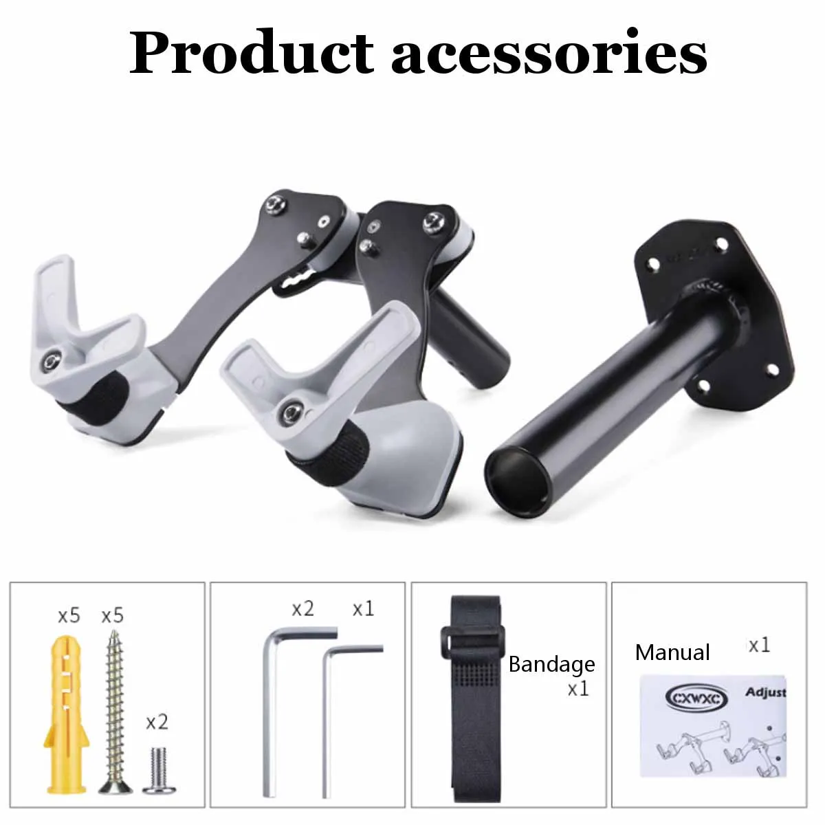 Bicycle Storage Rack Wall Mounted 25KG load-bearing Capacity Hanger Hook Solid Lightweight Aluminum Alloy Width Multi Adjust
Bicycle Storage Rack Wall Mounted 25KG load-bearing Capacity Hanger Hook Solid Lightweight Aluminum Alloy Width Multi Adjust