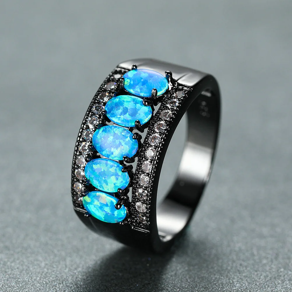 Jellystory Oval Opal Rings For Women Real 925 Sterling Silver Side White Diamond Geometry Black Rings Wedding Engagement Jewelry
Jellystory Oval Opal Rings For Women Real 925 Sterling Silver Side White Diamond Geometry Black Rings Wedding Engagement Jewelry