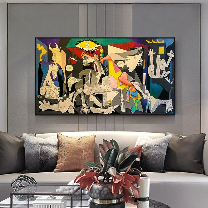 Guernica By Picasso Canvas Paintings Reproductions Famous Posters and Prints Picasso Wall Art Picture for Living Room Home Decor 
Guernica By Picasso Canvas Paintings Reproductions Famous Posters and Prints Picasso Wall Art Picture for Living Room Home Decor