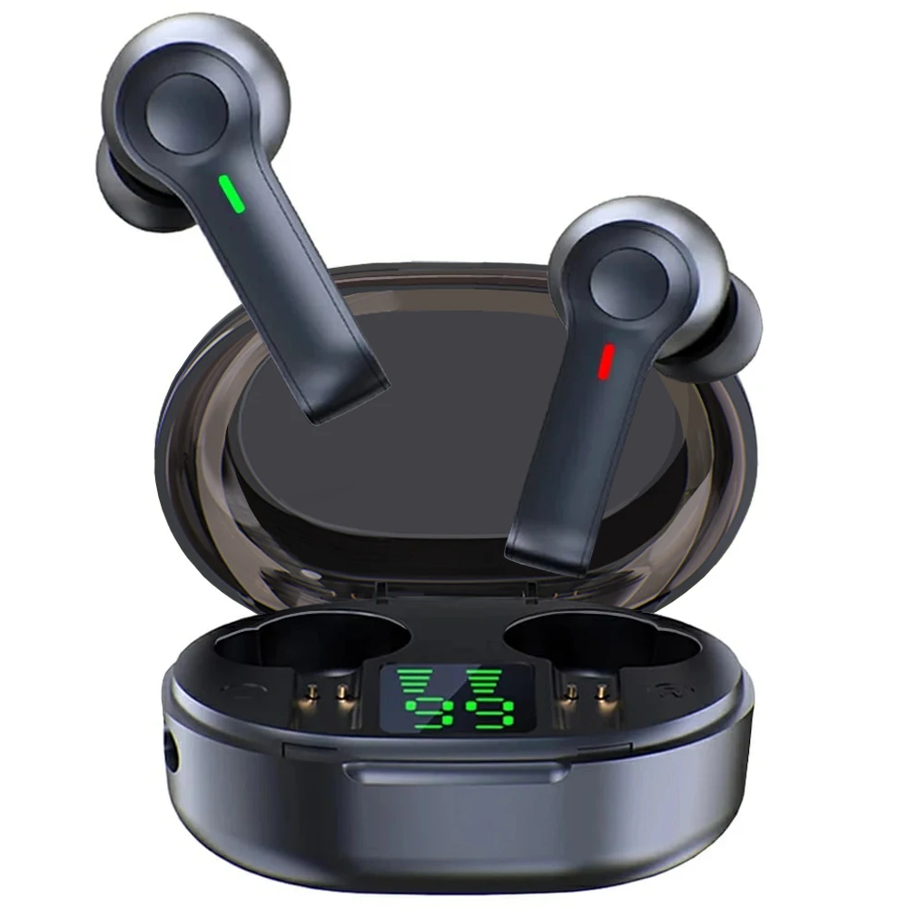 R22 Wireless Earbuds TWS 5.1 Bluetooth Earphone Wireless Headset Led Display IPX8 Waterproof 40 Hours HiFi Premium Sound Noise
R22 Wireless Earbuds TWS 5.1 Bluetooth Earphone Wireless Headset Led Display IPX8 Waterproof 40 Hours HiFi Premium Sound Noise