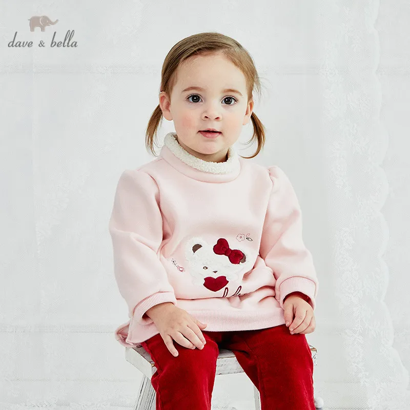 DB14869 dave bella winter baby girls cute cartoon bear letter button padded T-shirt children tops girl kids fashion tees
DB14869 dave bella winter baby girls cute cartoon bear letter button padded T-shirt children tops girl kids fashion tees