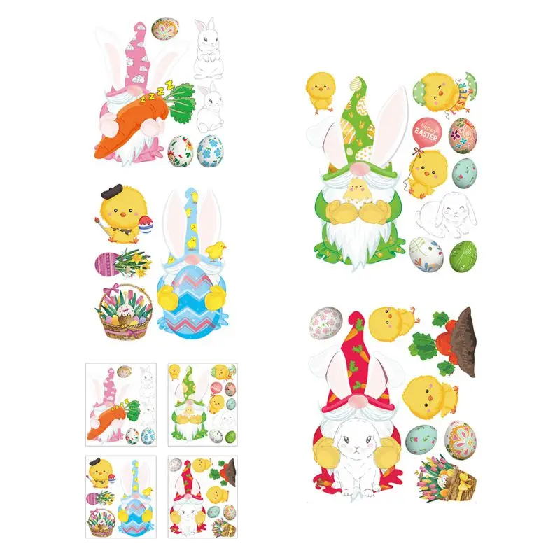 ZL Easter Window Stickers Refrigerator Glass Window Decoration Stickers, Dwarf Easter Egg WindowStickers For Home, Office,School
ZL Easter Window Stickers Refrigerator Glass Window Decoration Stickers, Dwarf Easter Egg WindowStickers For Home, Office,School