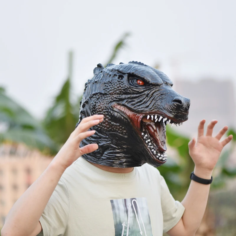 Маска Godzilla Kong научная фантастика латексный полноголовый косплей костюм реквизит