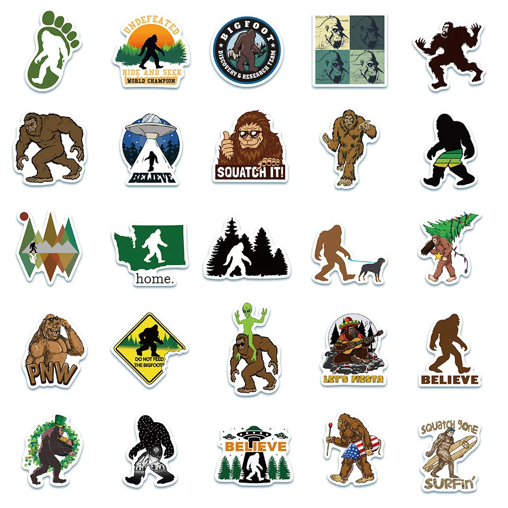 10/30/50PCS Outdoor Sasquatch Graffiti Stickers Laptop Luggage Guitar Electric Car Waterproof Decorative Toys Wholesale
10/30/50PCS Outdoor Sasquatch Graffiti Stickers Laptop Luggage Guitar Electric Car Waterproof Decorative Toys Wholesale