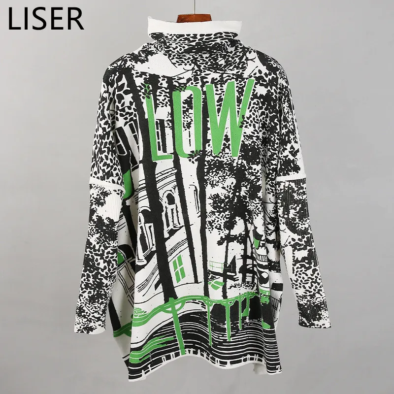 2022 New High Neck Bat Sleeve Pullover Women Sweater Spring Autumn Fashion Printing Plus Size Bottoming Shirt White LL575
2022 New High Neck Bat Sleeve Pullover Women Sweater Spring Autumn Fashion Printing Plus Size Bottoming Shirt White LL575