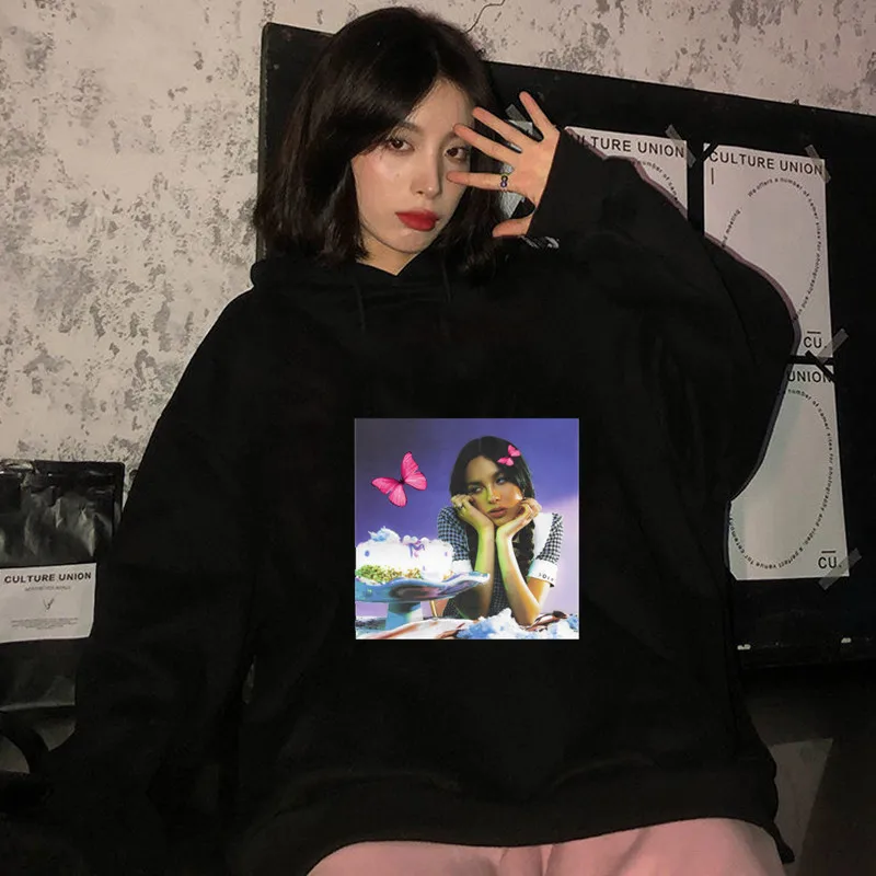 Женская толстовка с капюшоном и длинным рукавом, в стиле Харадзюку
Женская толстовка с капюшоном и длинным рукавом, в стиле Харадзюку