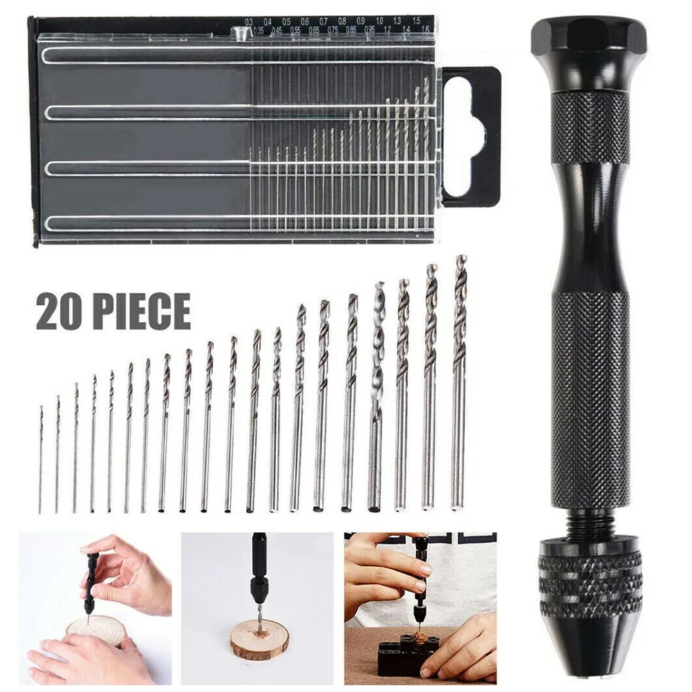 20PCS Mini Micro HSS Twist Drill Bits 0.3-1.6mm Hand Drill For Wood Resin Walnut Plastic Drilling Manual Rotary Woodworking Tool
20PCS Mini Micro HSS Twist Drill Bits 0.3-1.6mm Hand Drill For Wood Resin Walnut Plastic Drilling Manual Rotary Woodworking Tool