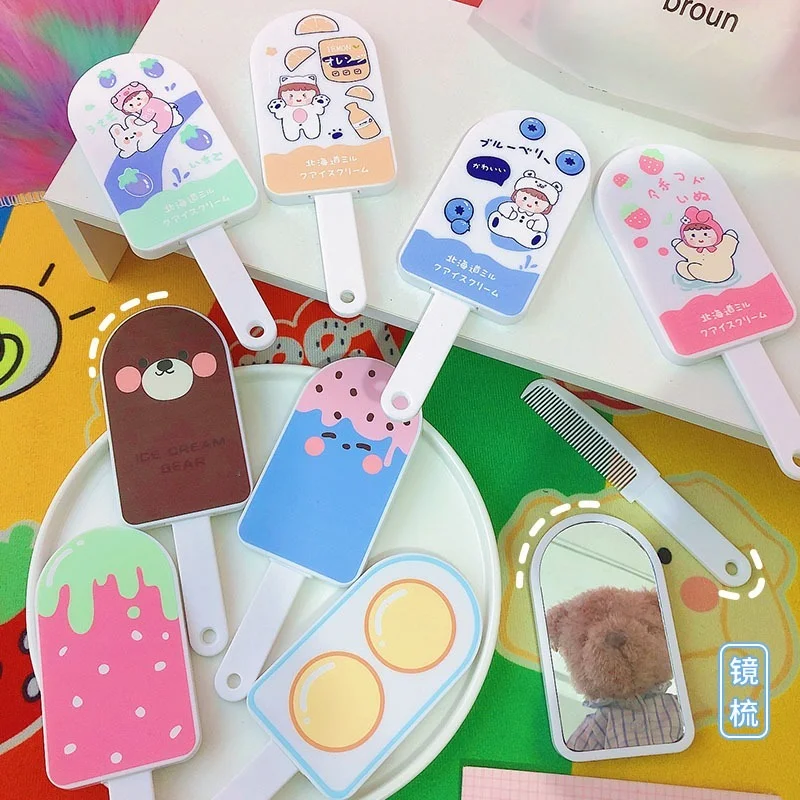 CASHOU55 Makeup Handle Mirror with Comb Cartoon Creative Design Comb Mirror Handle Children Gifts Travel Cute Mirror Portable
CASHOU55 Makeup Handle Mirror with Comb Cartoon Creative Design Comb Mirror Handle Children Gifts Travel Cute Mirror Portable