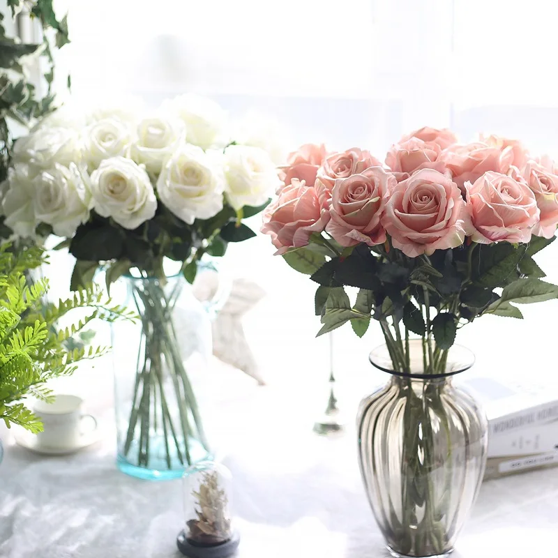 Romantic White Pink Wedding Fake Flowers Artificial Roses Valentine's Day Wedding Car Garden Decoration Home Party Accessories
Romantic White Pink Wedding Fake Flowers Artificial Roses Valentine's Day Wedding Car Garden Decoration Home Party Accessories