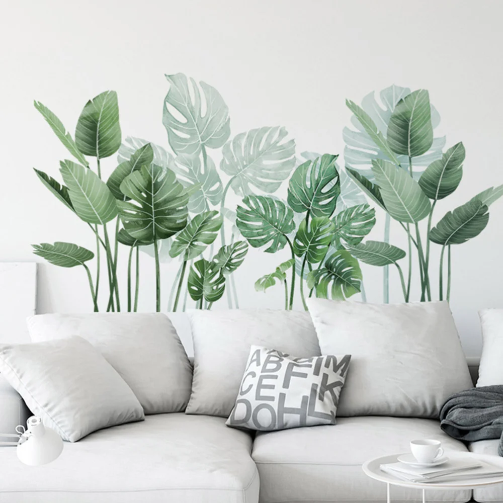 1 Set/2pcs Green Leaf Wall Sticker TV Background Sticker Wall Decal Room Decoration
1 Set/2pcs Green Leaf Wall Sticker TV Background Sticker Wall Decal Room Decoration