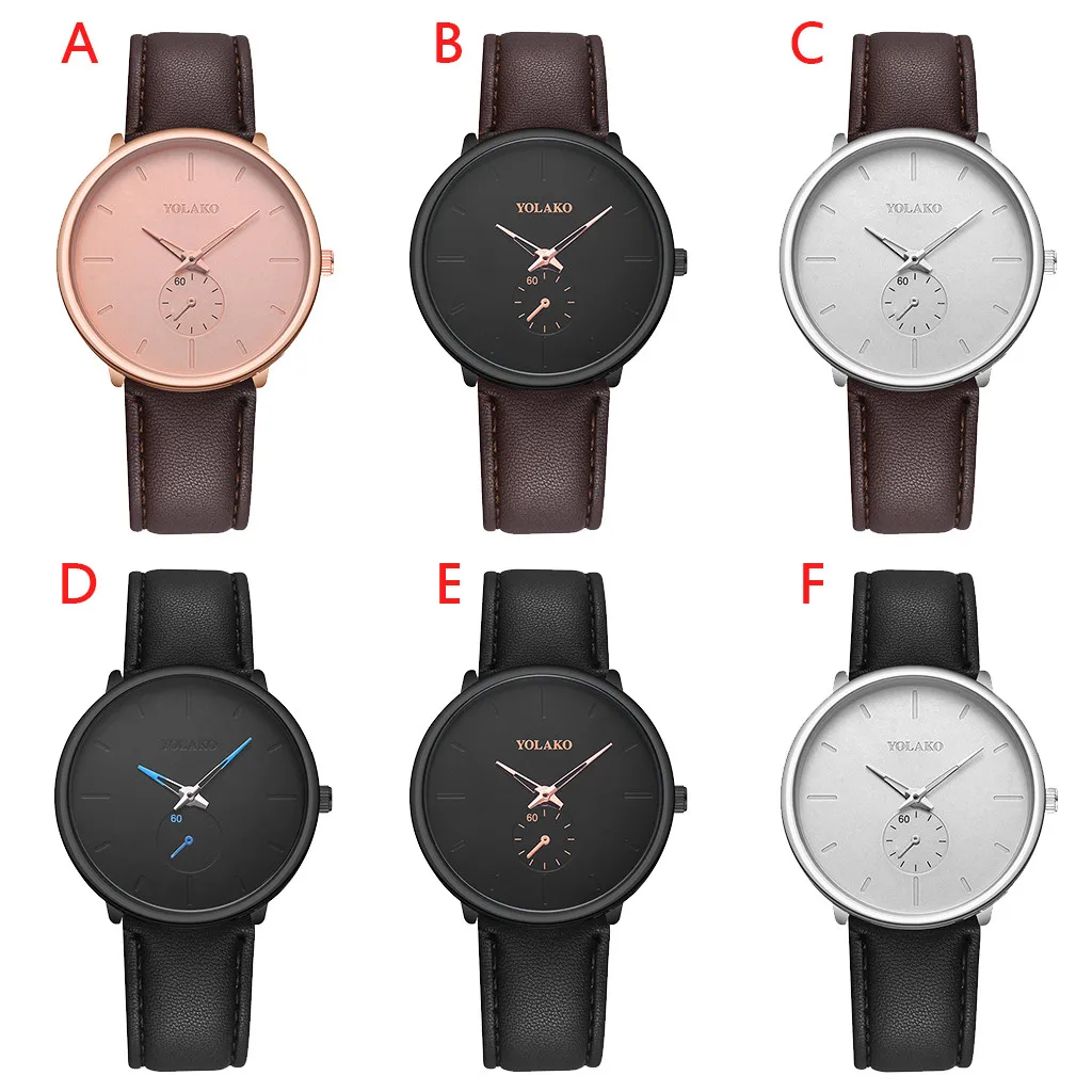 YOLAKO Men's Luxurious Business Leather Belt Watch Simple Mirror Quartz Watch Reloj Hombre
YOLAKO Men's Luxurious Business Leather Belt Watch Simple Mirror Quartz Watch Reloj Hombre