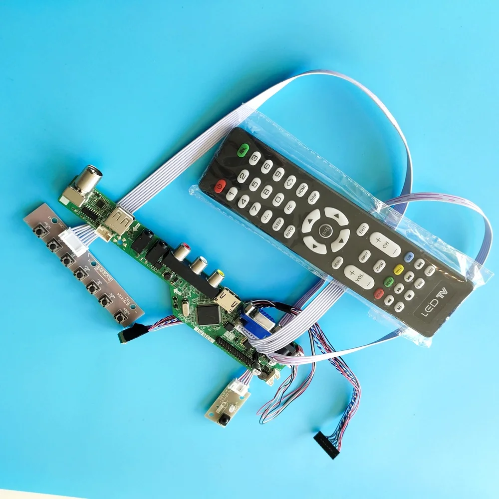 Комплект для пульта дистанционного управления LP156WH3(TL)(S1) USB VGA 15,6 "TV AV 40pin LVDS контроллер платы драйвера светодиодный на панели ЖК-светодиода ...
Комплект для пульта дистанционного управления LP156WH3(TL)(S1) USB VGA 15,6 "TV AV 40pin LVDS контроллер платы драйвера светодиодный на панели ЖК-светодиода ...
