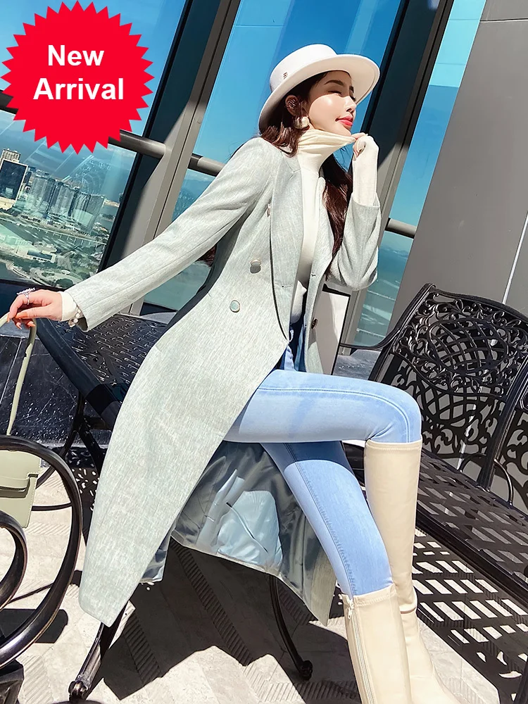 Trench coat 2020 new mid-length autumn high-end temperament all-match waist slimming Hepburn style coat
Trench coat 2020 new mid-length autumn high-end temperament all-match waist slimming Hepburn style coat