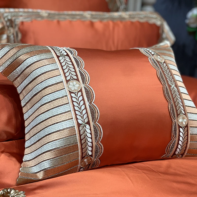 Luxury Orange 1000TC Egyptian Cotton Horse Lace Bedding Set High Precision Silk Duvet Cover Set Bedspread Bed Sheet Pillowcases
Luxury Orange 1000TC Egyptian Cotton Horse Lace Bedding Set High Precision Silk Duvet Cover Set Bedspread Bed Sheet Pillowcases