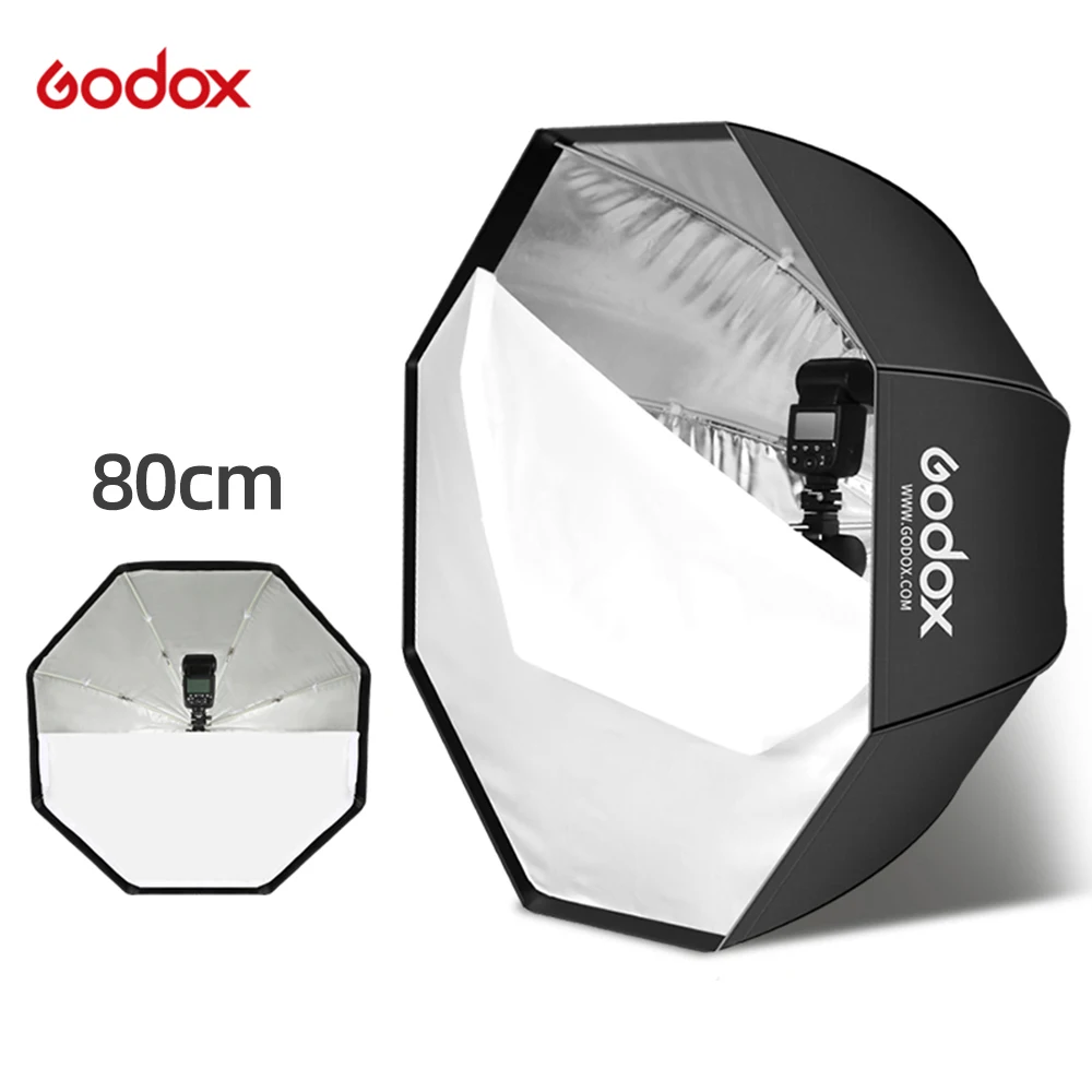 Godox light Softbox 80cm / 31.5in Diameter Octagon Brolly Umbrella Photography accessories soft box Reflector for Video Studio
Godox light Softbox 80cm / 31.5in Diameter Octagon Brolly Umbrella Photography accessories soft box Reflector for Video Studio