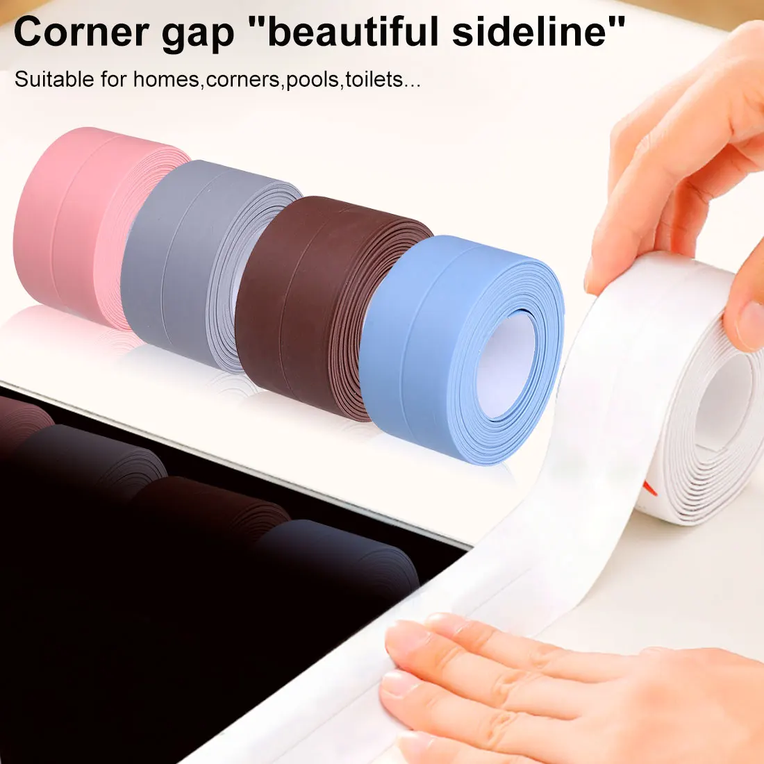 Tape Waterproof Kitchen Gadgets Filament Tape 3.2m Bathroom Sink Bath Sealing Strip Tape Household Self-Adhesive Wall Sticker
Tape Waterproof Kitchen Gadgets Filament Tape 3.2m Bathroom Sink Bath Sealing Strip Tape Household Self-Adhesive Wall Sticker