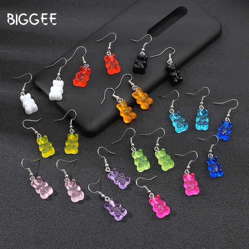 1 Pair Creative Cute Mini Gummy Bear Earrings Candy Minimalist Drop Cartoon Design Women Ear Hooks Dangle Jewelry Fine Earring
1 Pair Creative Cute Mini Gummy Bear Earrings Candy Minimalist Drop Cartoon Design Women Ear Hooks Dangle Jewelry Fine Earring
