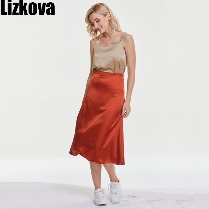 Lizkova Summer Satin Skirt Women High Waist Shiny Elegant Jupe 2021 Female Knee-lenth Casual Skirt BS001
Lizkova Summer Satin Skirt Women High Waist Shiny Elegant Jupe 2021 Female Knee-lenth Casual Skirt BS001