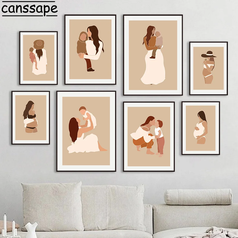 Pregnant Mommy Baby Posters And Prints Mother Baby Painting Nordic Canvas Poster Boho Wall Pictures Child Bedroom Decoration
Pregnant Mommy Baby Posters And Prints Mother Baby Painting Nordic Canvas Poster Boho Wall Pictures Child Bedroom Decoration
