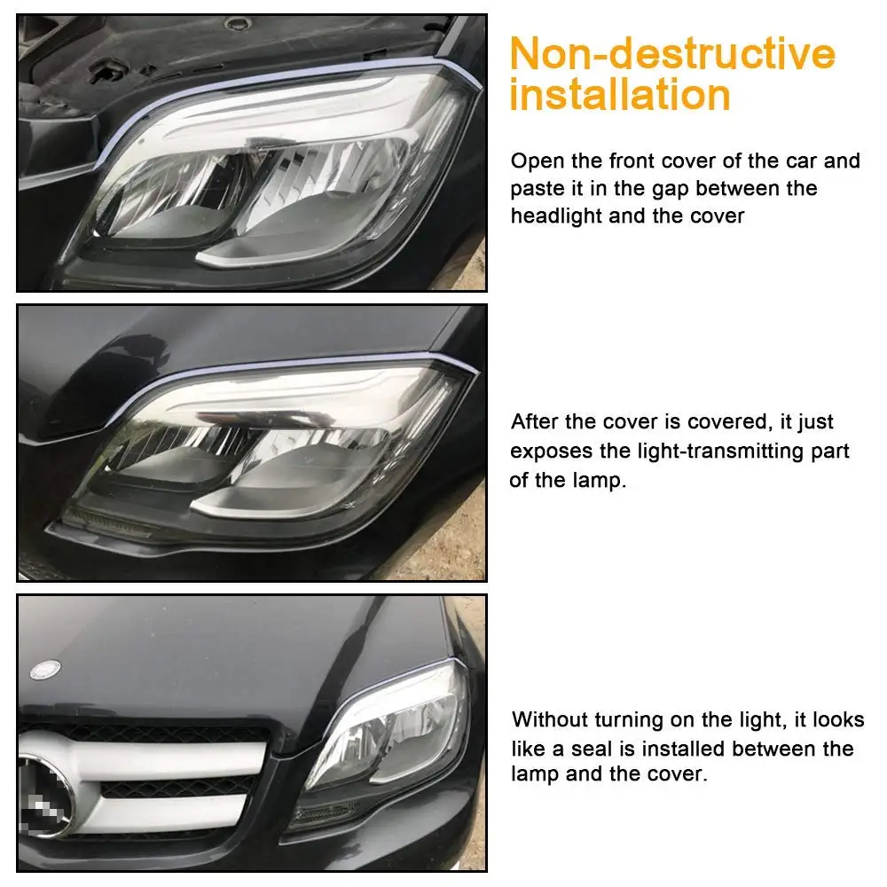 2X Ultrafine Cars DRL LED Daytime Running Lights White Turn Signal Yellow Guide Strip for Headlight Assembly Drop Shipping 
2X Ultrafine Cars DRL LED Daytime Running Lights White Turn Signal Yellow Guide Strip for Headlight Assembly Drop Shipping