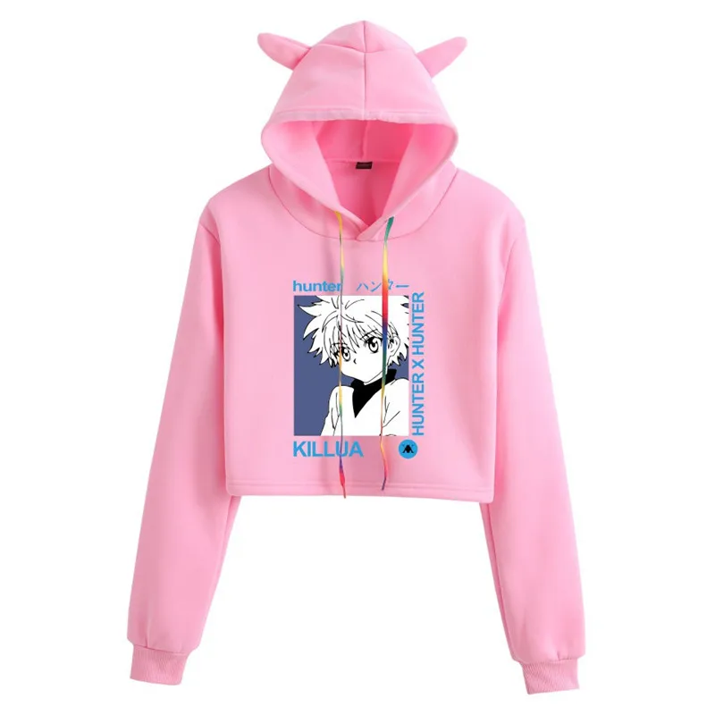 Fashion Japan Anime Women Sweatshirt Shirt Hunter X Hunter Hoodie Manga Cat Ears Pullover Spring Autumn Girl's Crop Cool Tops
Fashion Japan Anime Women Sweatshirt Shirt Hunter X Hunter Hoodie Manga Cat Ears Pullover Spring Autumn Girl's Crop Cool Tops