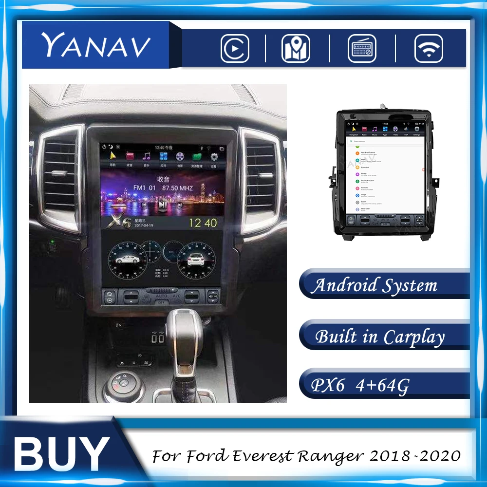 Автомобильный радиоприемник Android GPS-навигация для Ford Everest Ranger 2018-2020 стерео приемник встроенный Carplay мультимедийный плеер головное устройств...
Автомобильный радиоприемник Android GPS-навигация для Ford Everest Ranger 2018-2020 стерео приемник встроенный Carplay мультимедийный плеер головное устройств...